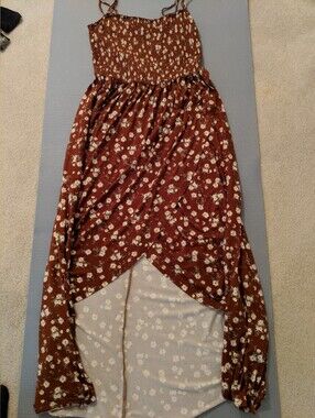 Smocked Ditsy Floral Maxi Dress